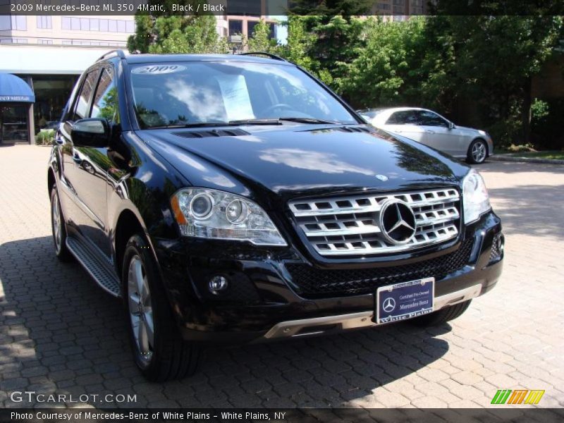 Black / Black 2009 Mercedes-Benz ML 350 4Matic