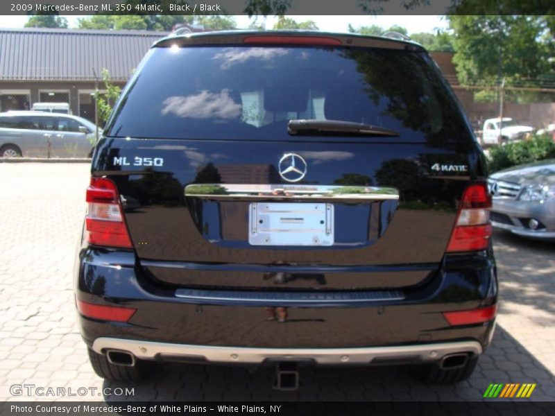 Black / Black 2009 Mercedes-Benz ML 350 4Matic