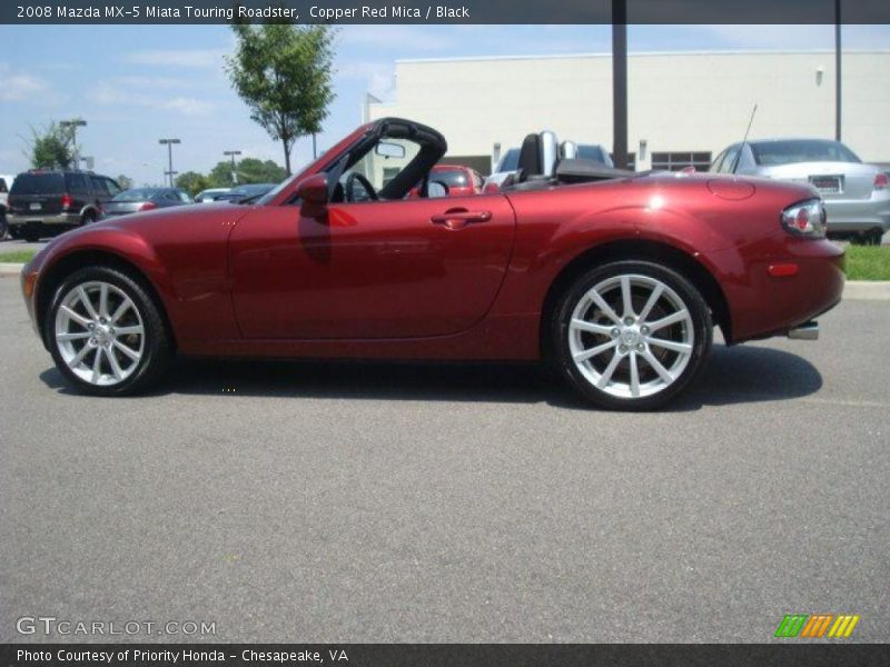 Copper Red Mica / Black 2008 Mazda MX-5 Miata Touring Roadster