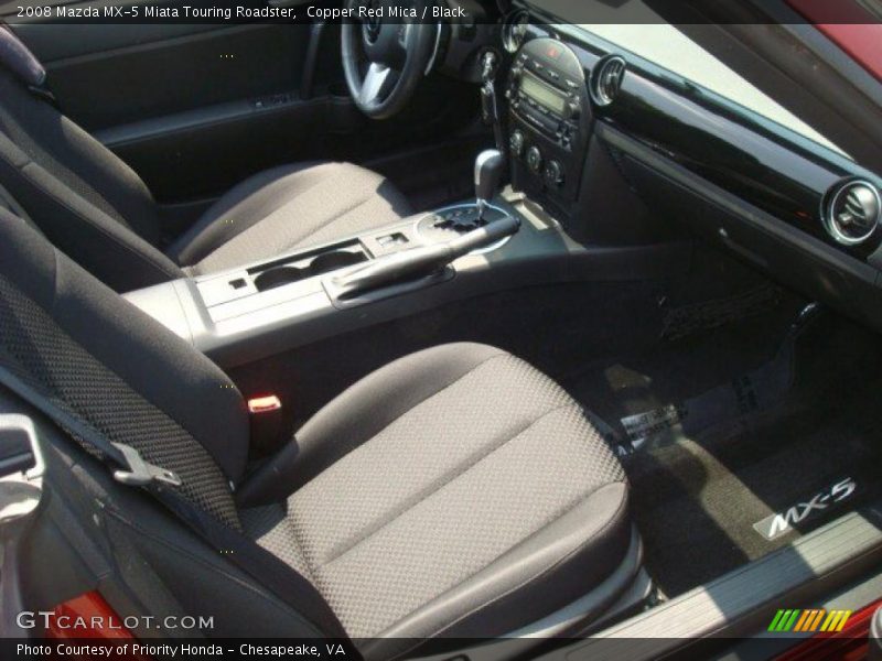 Copper Red Mica / Black 2008 Mazda MX-5 Miata Touring Roadster