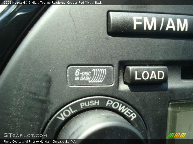 Copper Red Mica / Black 2008 Mazda MX-5 Miata Touring Roadster