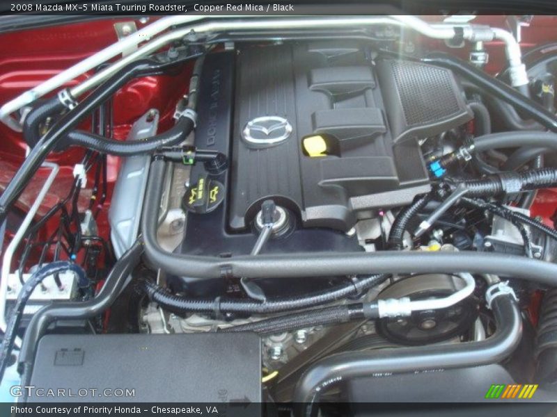 Copper Red Mica / Black 2008 Mazda MX-5 Miata Touring Roadster