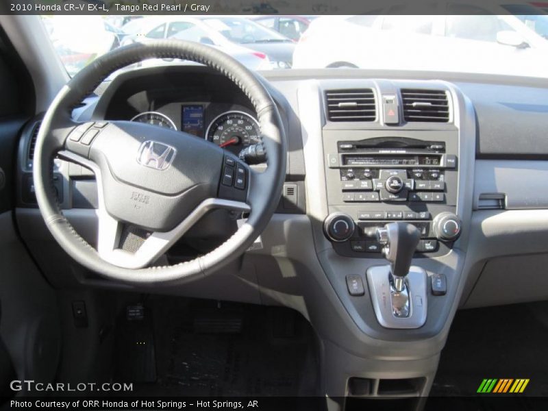 Tango Red Pearl / Gray 2010 Honda CR-V EX-L