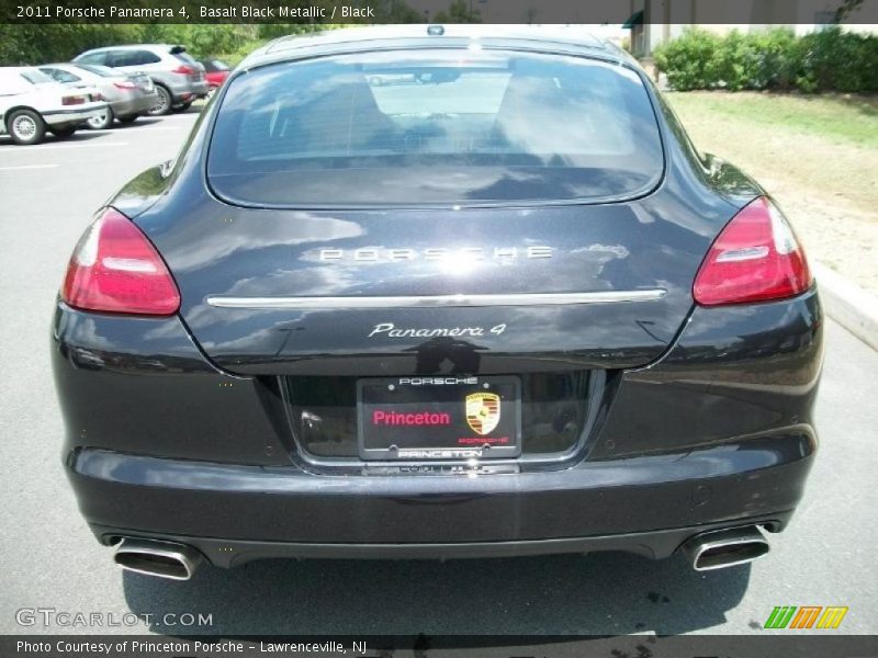 Basalt Black Metallic / Black 2011 Porsche Panamera 4