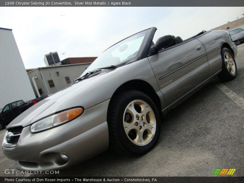 Silver Mist Metallic / Agate Black 1998 Chrysler Sebring JXi Convertible