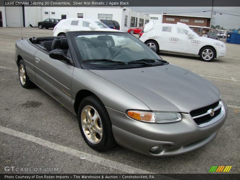 Silver Mist Metallic / Agate Black 1998 Chrysler Sebring JXi Convertible