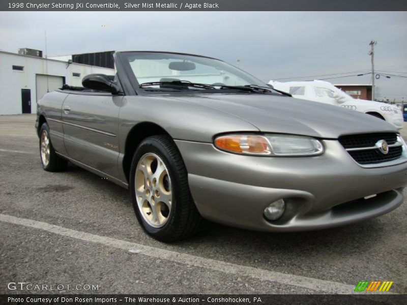 Silver Mist Metallic / Agate Black 1998 Chrysler Sebring JXi Convertible