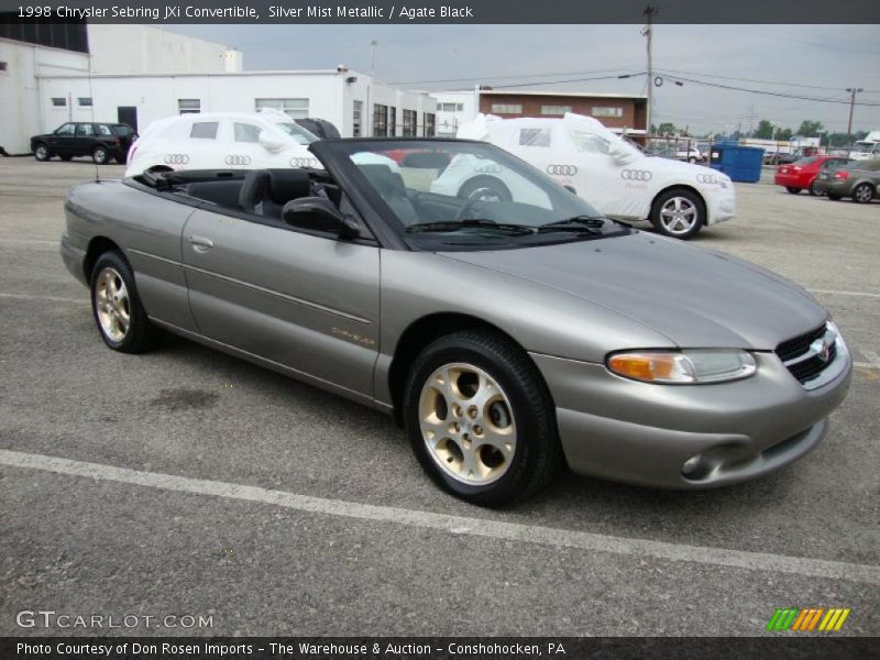 Silver Mist Metallic / Agate Black 1998 Chrysler Sebring JXi Convertible