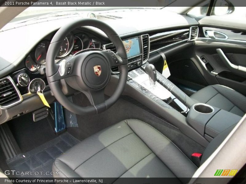Basalt Black Metallic / Black 2011 Porsche Panamera 4