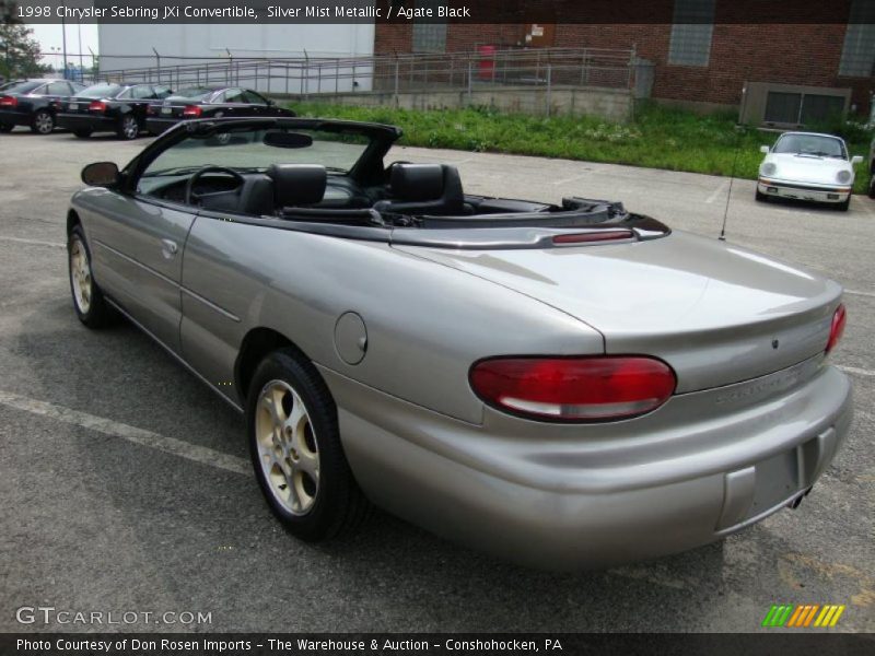 Silver Mist Metallic / Agate Black 1998 Chrysler Sebring JXi Convertible