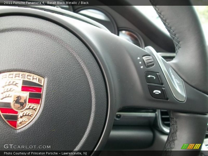 Basalt Black Metallic / Black 2011 Porsche Panamera 4