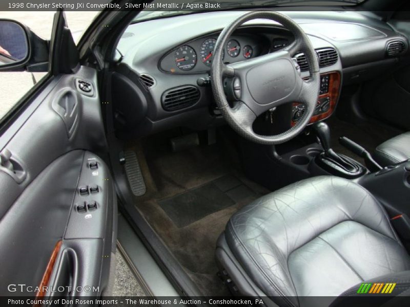 Silver Mist Metallic / Agate Black 1998 Chrysler Sebring JXi Convertible