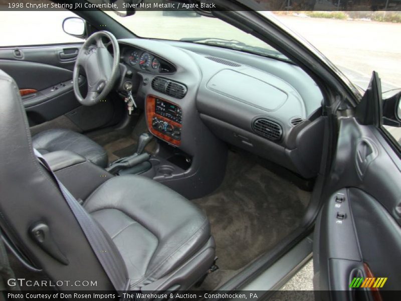 Silver Mist Metallic / Agate Black 1998 Chrysler Sebring JXi Convertible