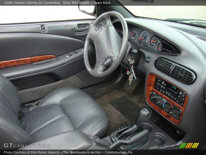 Silver Mist Metallic / Agate Black 1998 Chrysler Sebring JXi Convertible