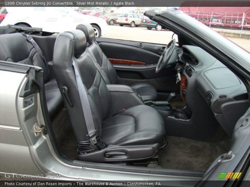 Silver Mist Metallic / Agate Black 1998 Chrysler Sebring JXi Convertible