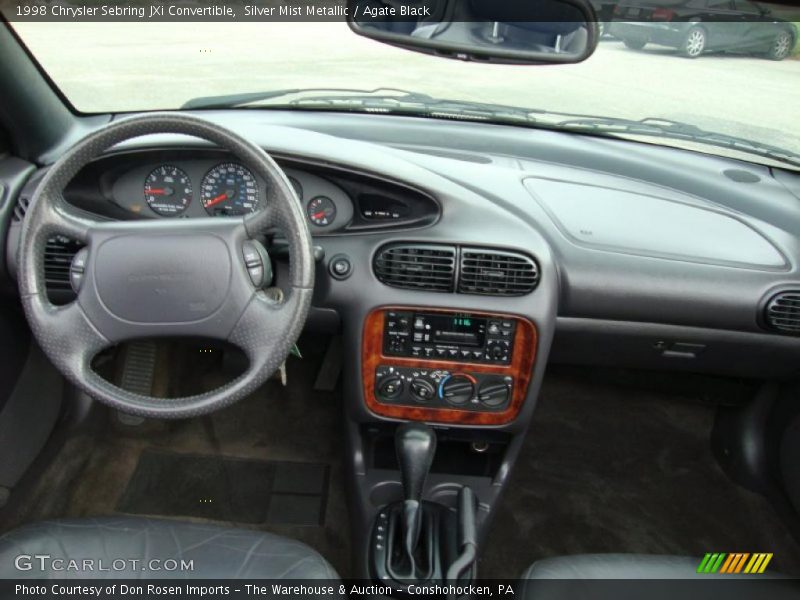 Silver Mist Metallic / Agate Black 1998 Chrysler Sebring JXi Convertible