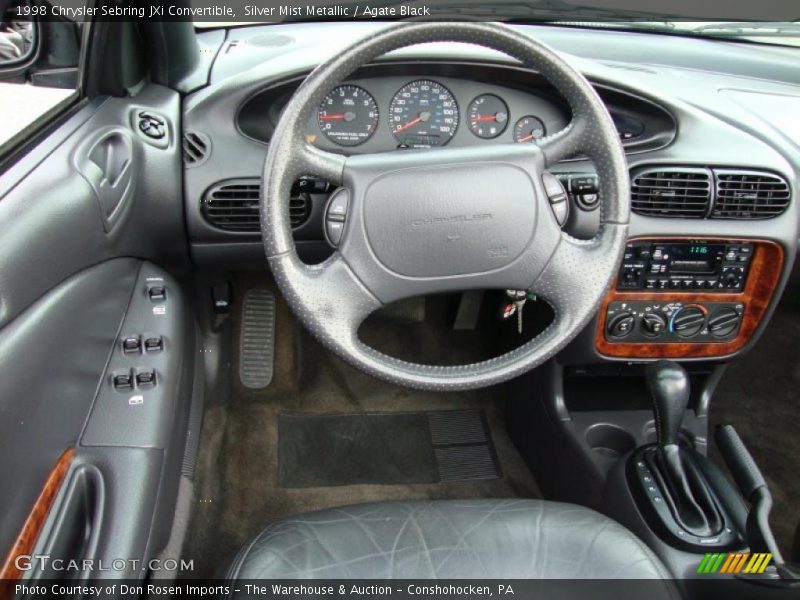 Silver Mist Metallic / Agate Black 1998 Chrysler Sebring JXi Convertible
