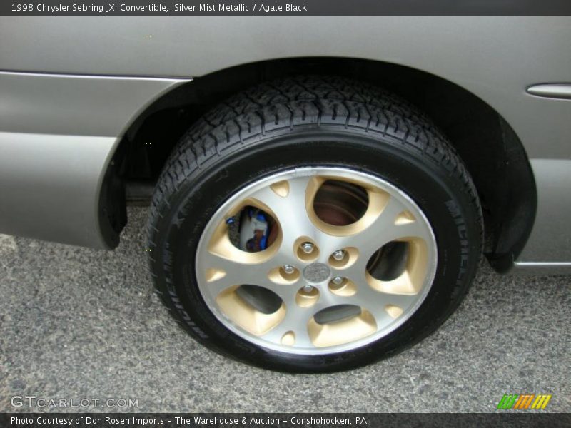 Silver Mist Metallic / Agate Black 1998 Chrysler Sebring JXi Convertible
