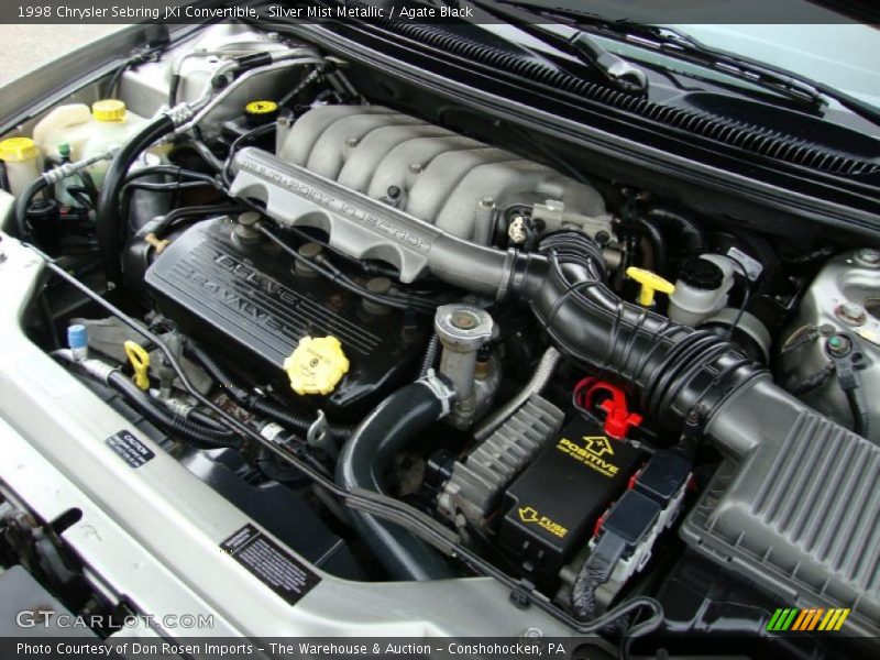 Silver Mist Metallic / Agate Black 1998 Chrysler Sebring JXi Convertible