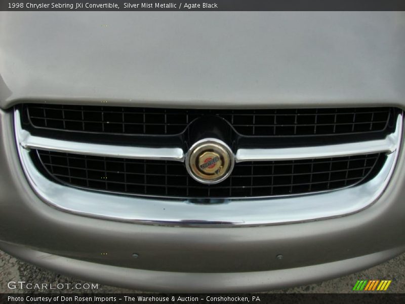 Silver Mist Metallic / Agate Black 1998 Chrysler Sebring JXi Convertible