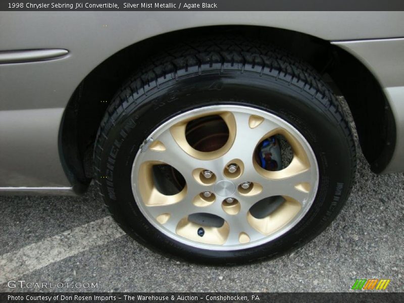 Silver Mist Metallic / Agate Black 1998 Chrysler Sebring JXi Convertible