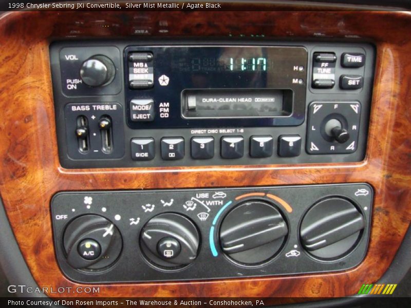 Silver Mist Metallic / Agate Black 1998 Chrysler Sebring JXi Convertible