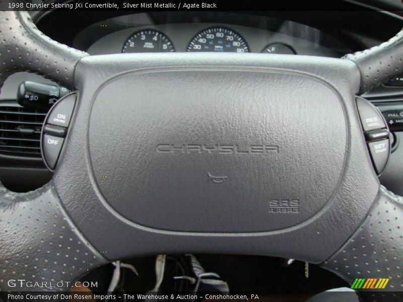 Silver Mist Metallic / Agate Black 1998 Chrysler Sebring JXi Convertible
