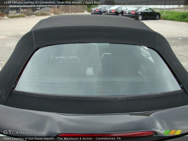 Silver Mist Metallic / Agate Black 1998 Chrysler Sebring JXi Convertible