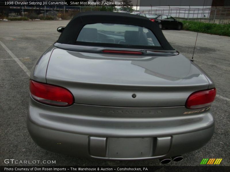 Silver Mist Metallic / Agate Black 1998 Chrysler Sebring JXi Convertible