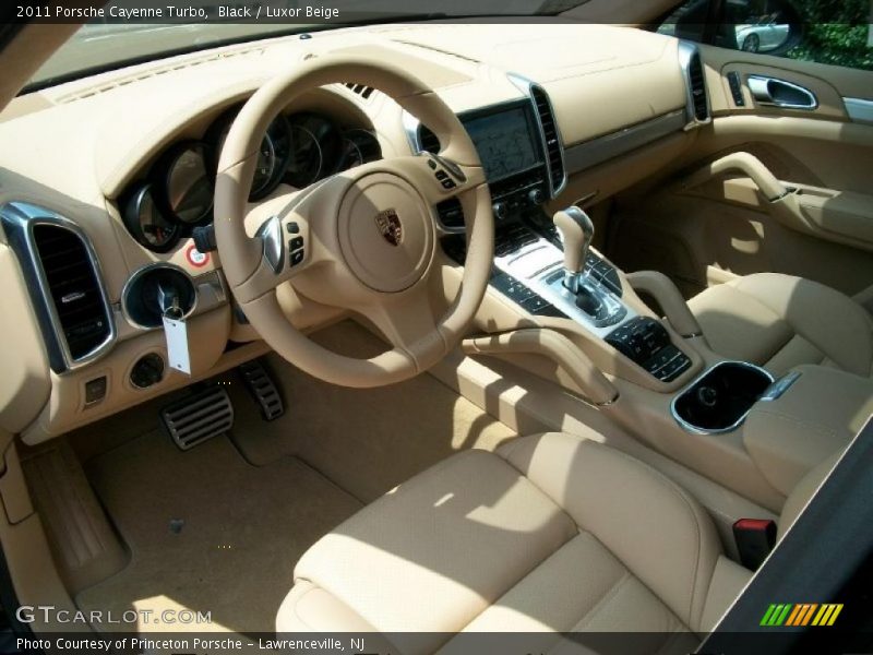 Black / Luxor Beige 2011 Porsche Cayenne Turbo