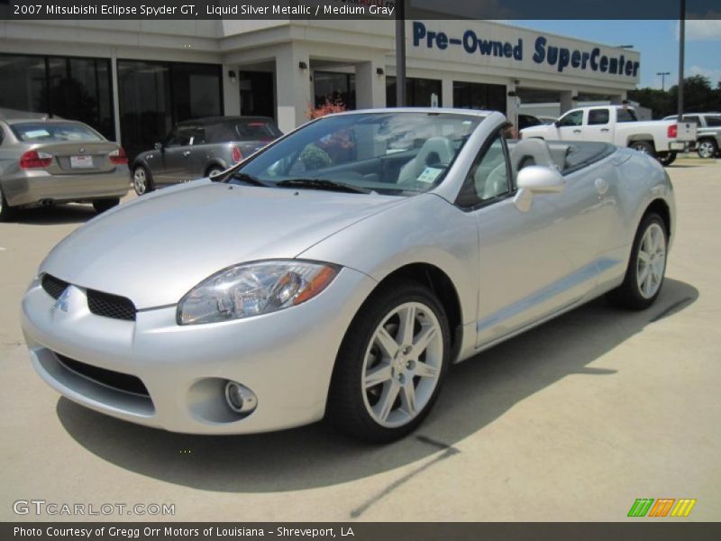 Liquid Silver Metallic / Medium Gray 2007 Mitsubishi Eclipse Spyder GT
