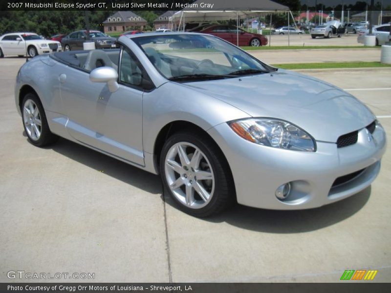 Liquid Silver Metallic / Medium Gray 2007 Mitsubishi Eclipse Spyder GT