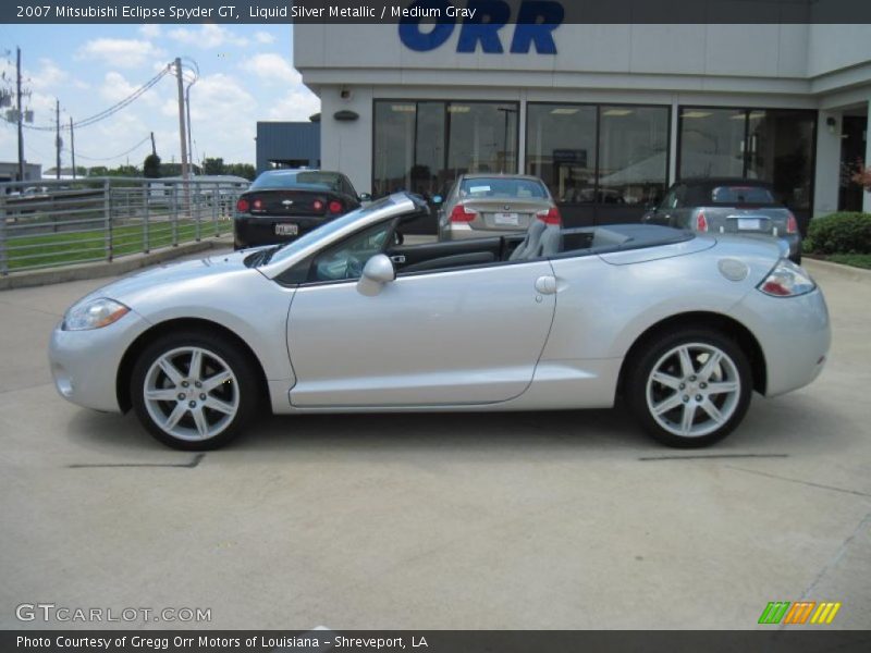 Liquid Silver Metallic / Medium Gray 2007 Mitsubishi Eclipse Spyder GT