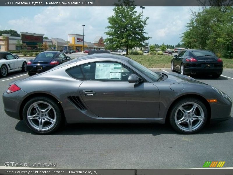 Meteor Grey Metallic / Black 2011 Porsche Cayman