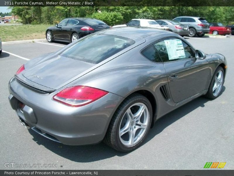 Meteor Grey Metallic / Black 2011 Porsche Cayman