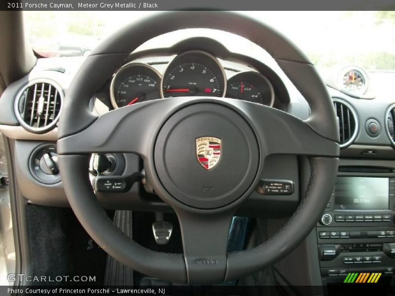 Meteor Grey Metallic / Black 2011 Porsche Cayman