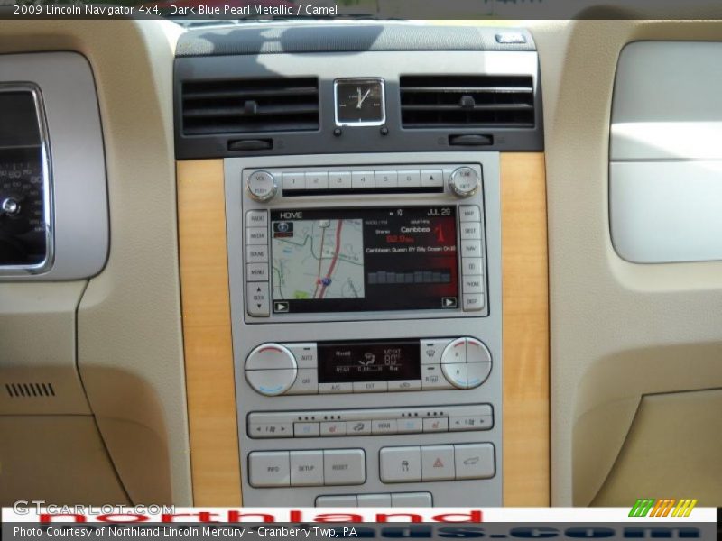 Dark Blue Pearl Metallic / Camel 2009 Lincoln Navigator 4x4