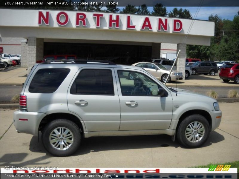 Light Sage Metallic / Pebble 2007 Mercury Mariner Premier 4WD