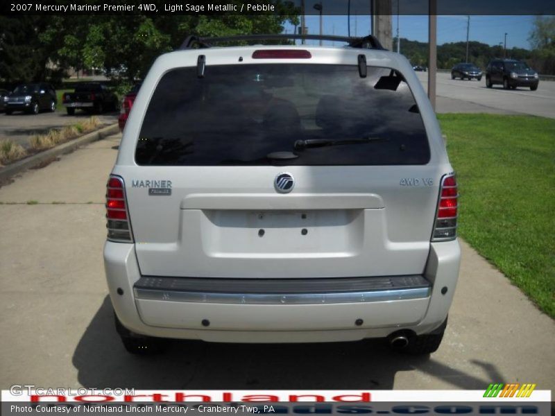 Light Sage Metallic / Pebble 2007 Mercury Mariner Premier 4WD
