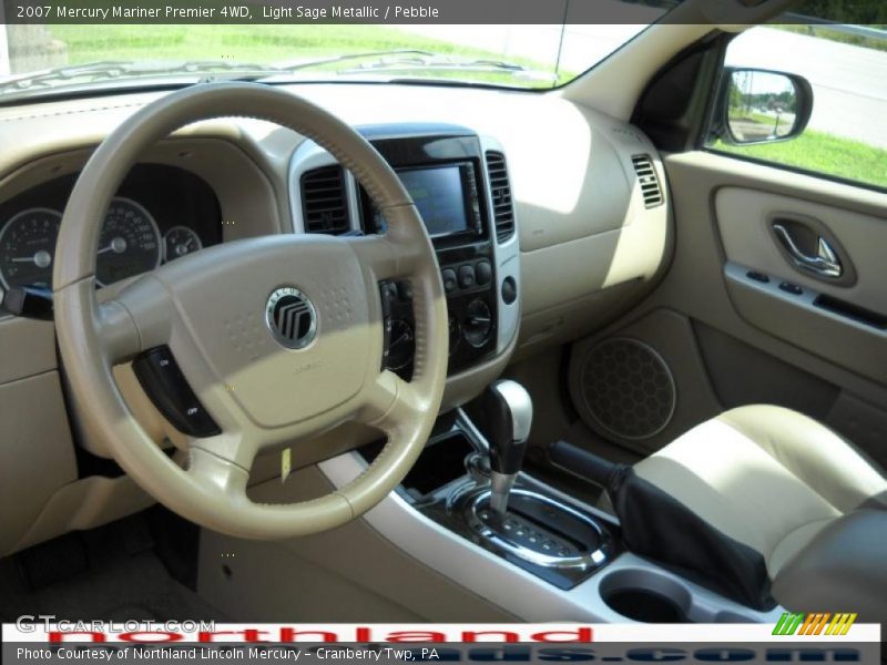 Light Sage Metallic / Pebble 2007 Mercury Mariner Premier 4WD