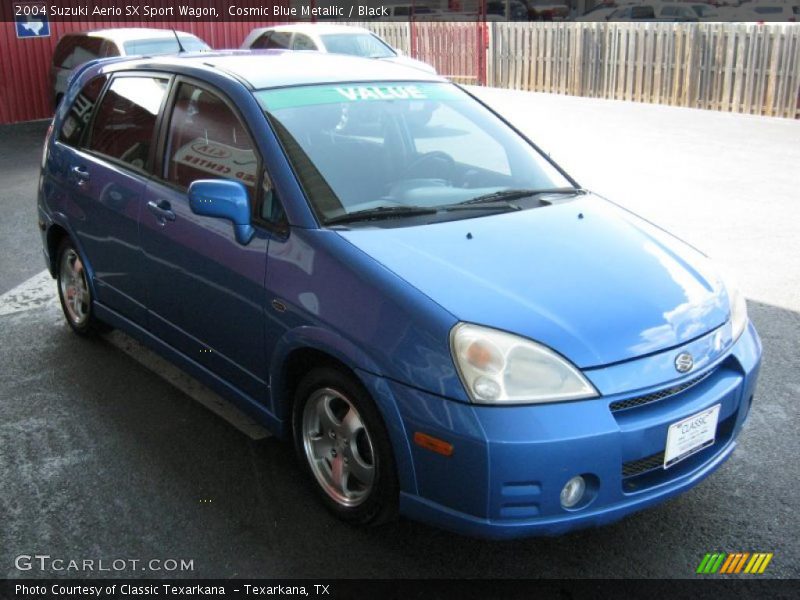 Cosmic Blue Metallic / Black 2004 Suzuki Aerio SX Sport Wagon