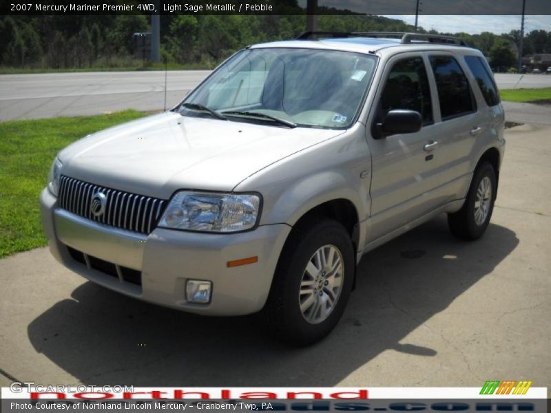 Light Sage Metallic / Pebble 2007 Mercury Mariner Premier 4WD