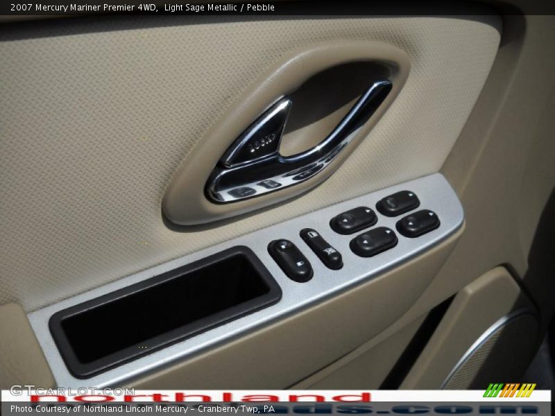 Light Sage Metallic / Pebble 2007 Mercury Mariner Premier 4WD