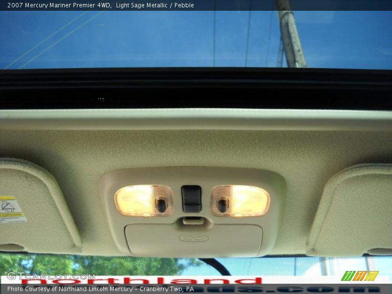 Light Sage Metallic / Pebble 2007 Mercury Mariner Premier 4WD
