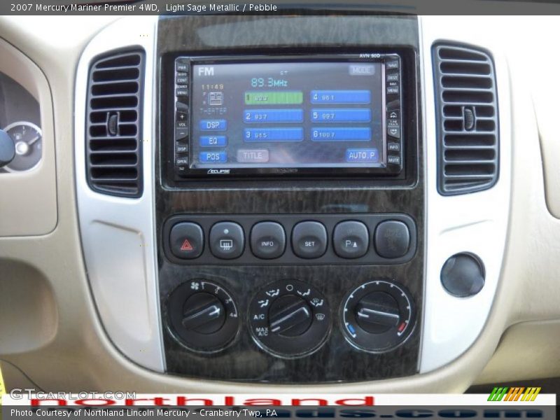 Light Sage Metallic / Pebble 2007 Mercury Mariner Premier 4WD
