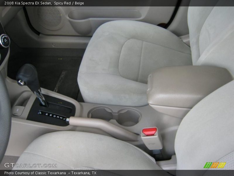 Spicy Red / Beige 2008 Kia Spectra EX Sedan