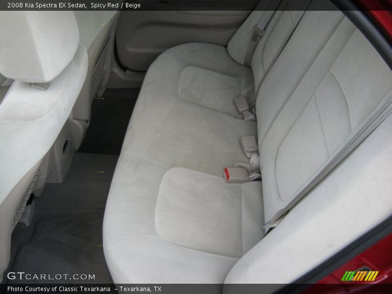 Spicy Red / Beige 2008 Kia Spectra EX Sedan