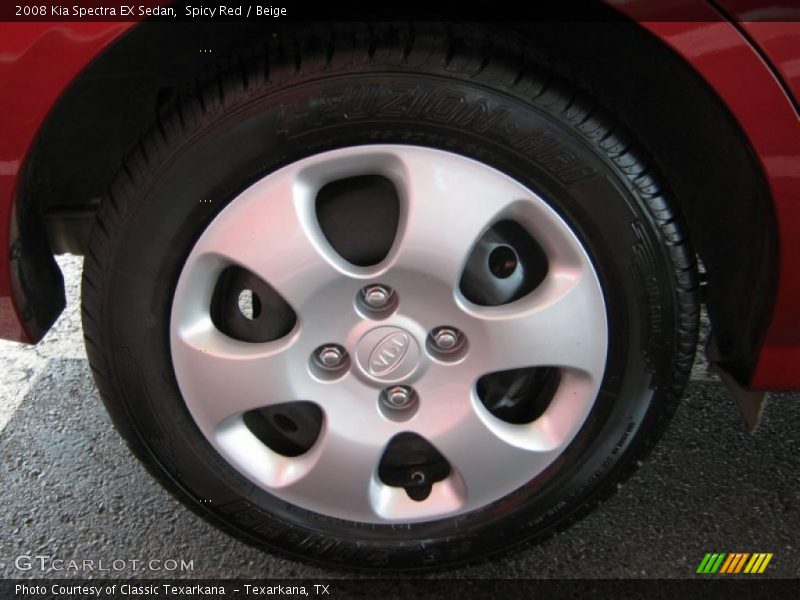 Spicy Red / Beige 2008 Kia Spectra EX Sedan