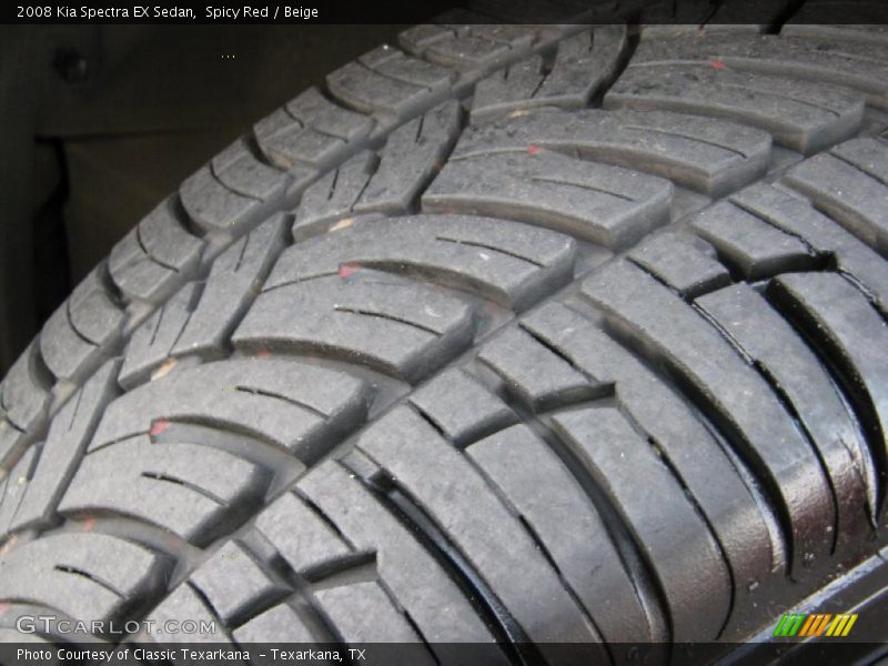 Spicy Red / Beige 2008 Kia Spectra EX Sedan