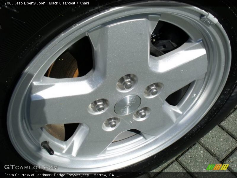 Black Clearcoat / Khaki 2005 Jeep Liberty Sport